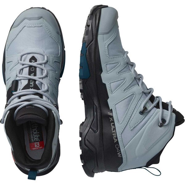 Salomon X Ultra 4 Mid GTX Hiking Shoe Women's in Quarry Black Legion Blue